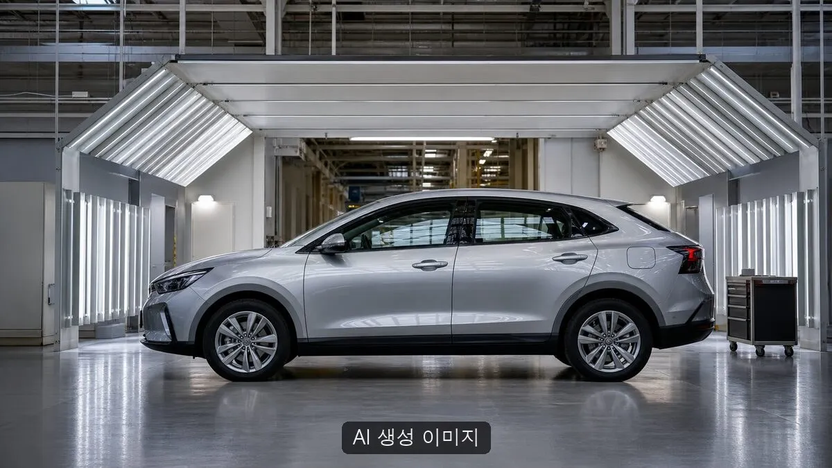 AI 생성 이미지. 실제 기아 차량·공장·DART 자료나 특정 생산현장을 촬영한 것이 아니며, 매출 증가와 수익성 변화를 설명하기 위한 비현장 연출 이미지입니다.